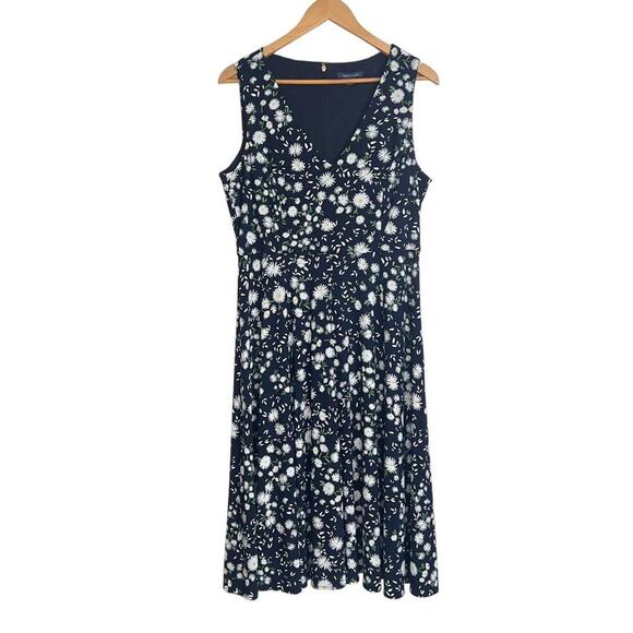 Tommy Hilfiger Fit & Flare Midi Dress Wind Blown Daisy Floral Jersey Size 12 - Picture 1 of 8